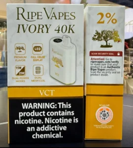 Ripe Vapes Ivory 40K Puffs – The Ultimate Long-Lasting Disposable Vape in UAE
